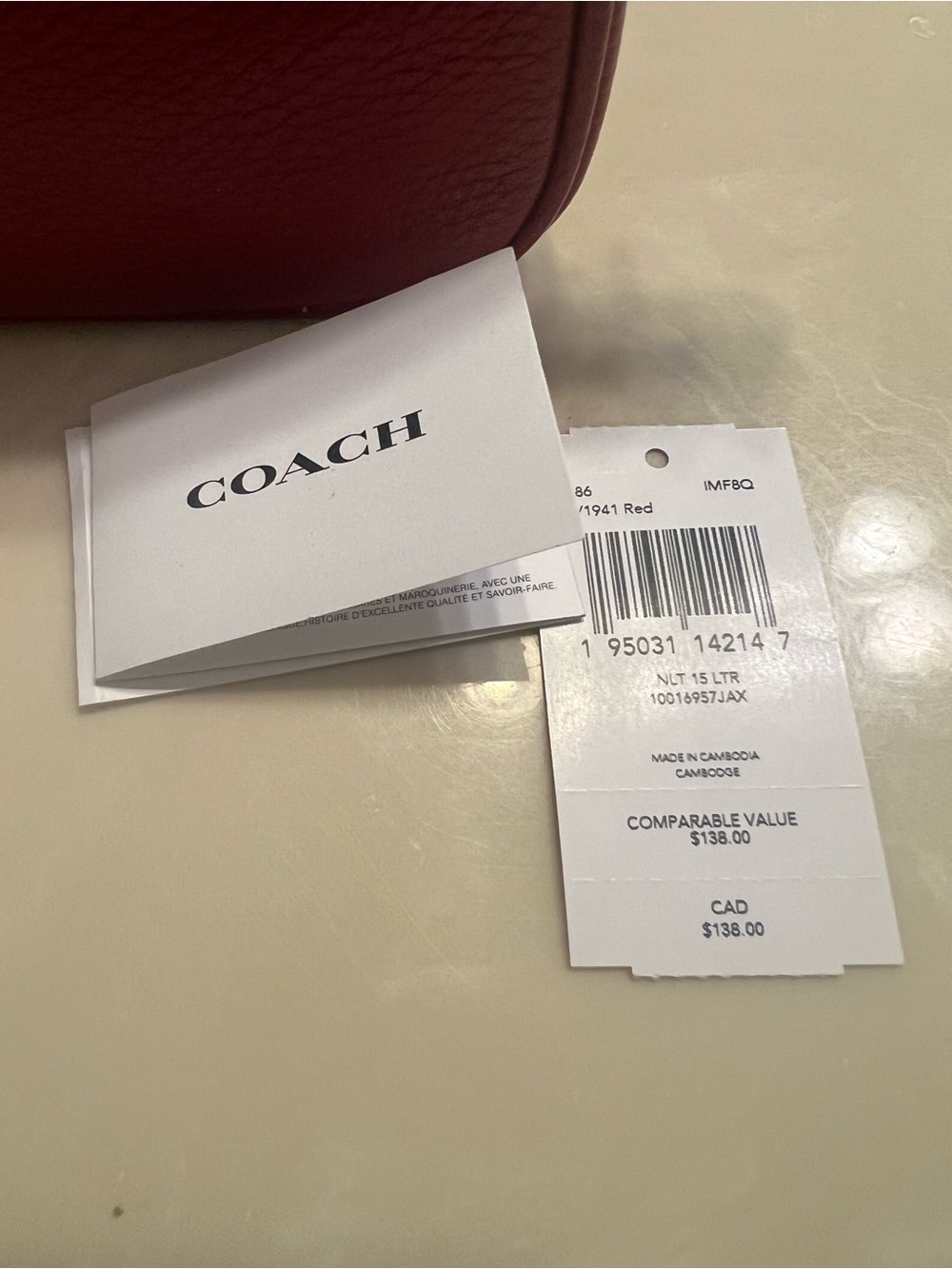 NWT Coach Nolita Pebbled Leather Wristlet - Picture 9 of 12